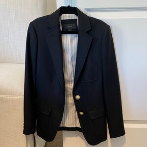 J. Crew Navy Blazer with Gold Buttons